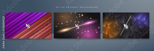 Fight versus vs game background. Vector illustration for battle, challenge, fight, competition, contest, team, boxing, championship, clash, combat, tournament, conflict, duel, MMA, football