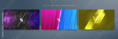 Fight versus vs game background. Vector illustration for battle, challenge, fight, competition, contest, team, boxing, championship, clash, combat, tournament, conflict, duel, MMA, football