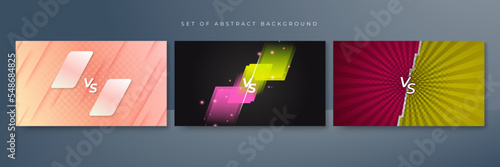 Fight versus vs game background. Vector illustration for battle, challenge, fight, competition, contest, team, boxing, championship, clash, combat, tournament, conflict, duel, MMA, football