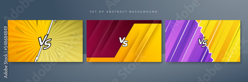 Fight versus vs game background. Vector illustration for battle, challenge, fight, competition, contest, team, boxing, championship, clash, combat, tournament, conflict, duel, MMA, football