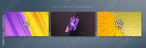 Fight versus vs game background. Vector illustration for battle, challenge, fight, competition, contest, team, boxing, championship, clash, combat, tournament, conflict, duel, MMA, football