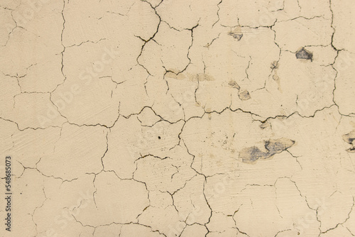 old wall with cracks as background