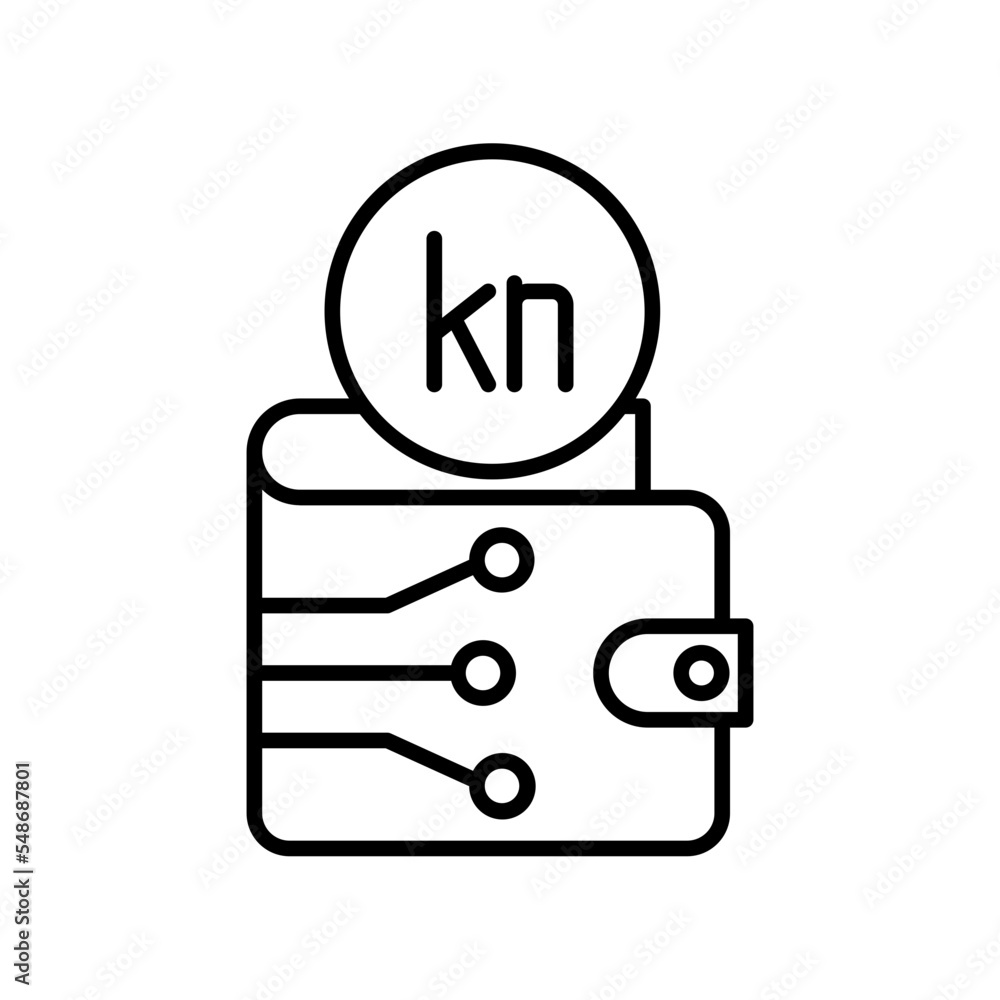 kuna line icon kuna line icon