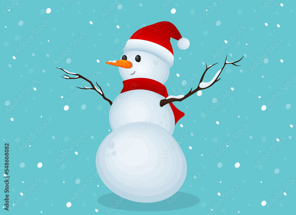 Snowman, New Year's card