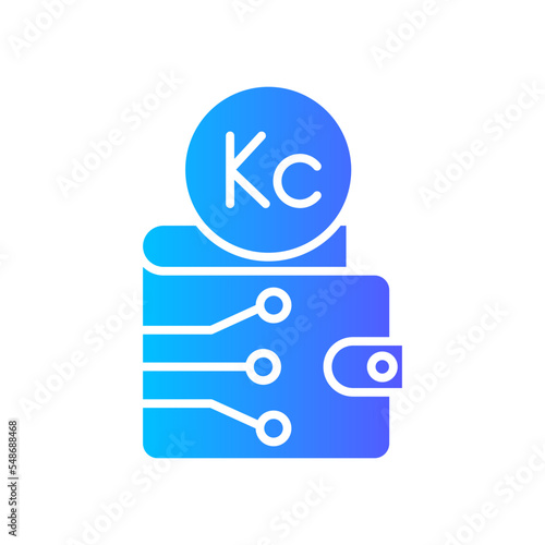 czech koruna gradient icon