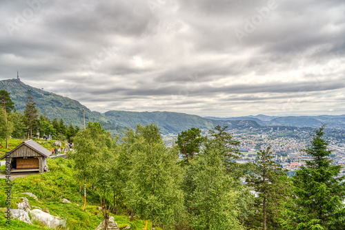 Bergen landmarks, Norway, HDR Image