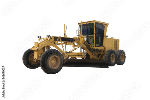 Obraz na plátne Grader Road Construction isolated