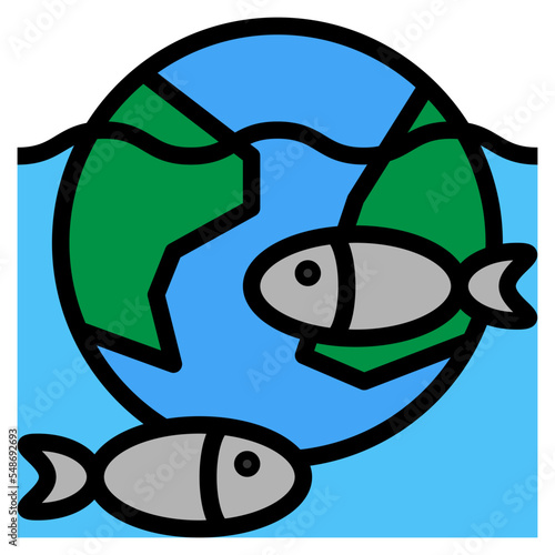 deluge filled outline icon