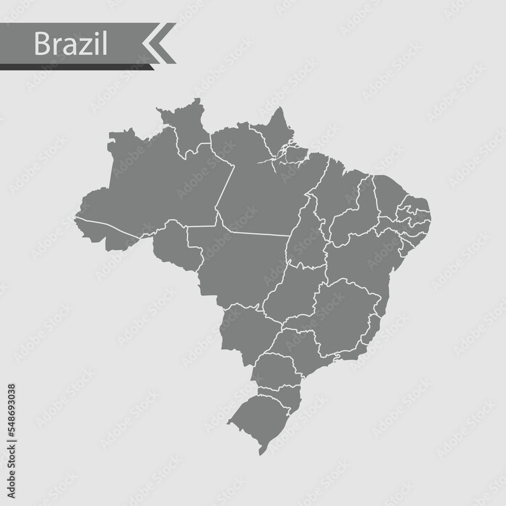 Fototapeta premium map of Brazil