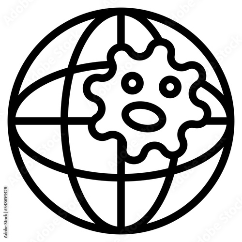 epidemic outline icon