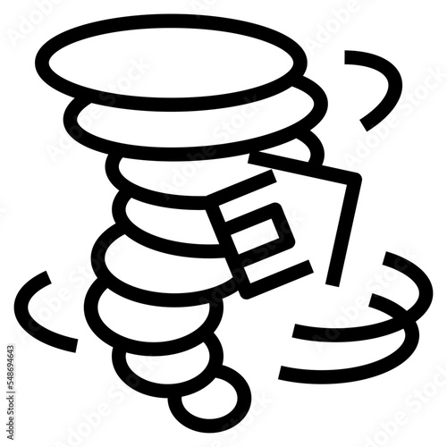 tornado outline icon