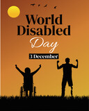  3 December World Disability Day vector