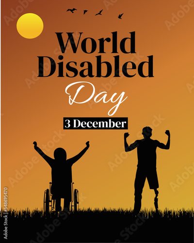  3 December World Disability Day vector © Melek