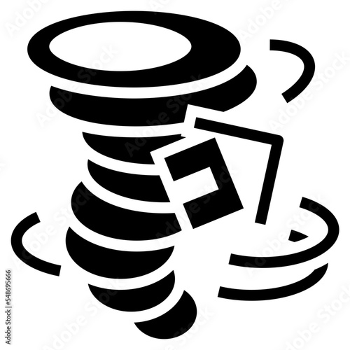 tornado glyph icon