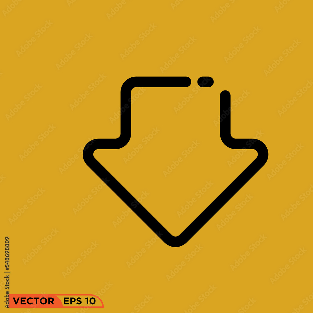 Icon vector graphic of Significon Arrow Down Icon vector graphic of Significon Arrow Down