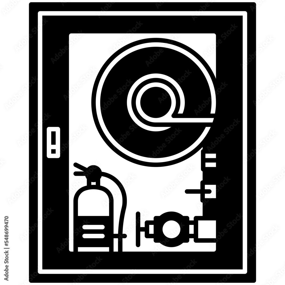 fire extinguisher solid icon fire extinguisher solid icon