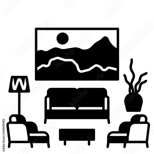lobby solid icon