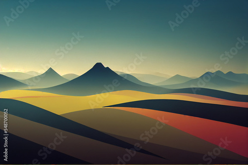 Abstract Landscape Desktop Wallpaper