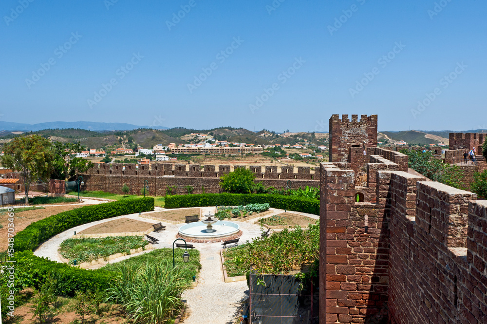 View from the Moorish fort at Silves, Algarve Portugal