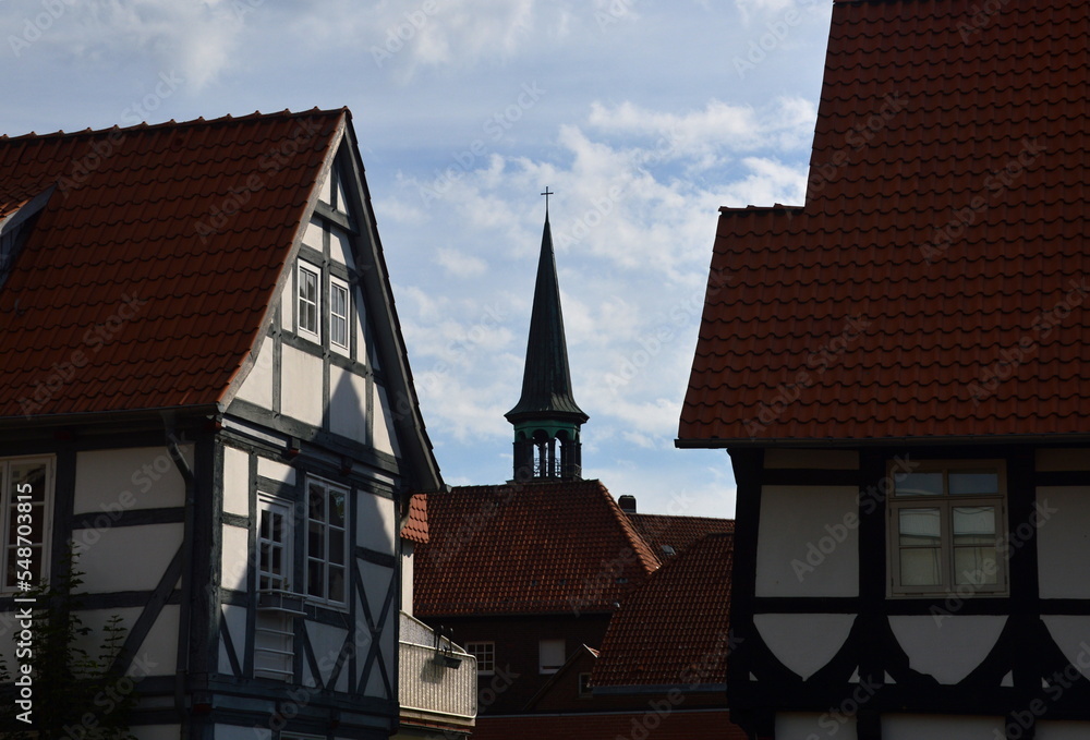 Historical Buildings in the Old Town of Wunstorf, Lower Saxony Historical Buildings in the Old Town of Wunstorf, Lower Saxony