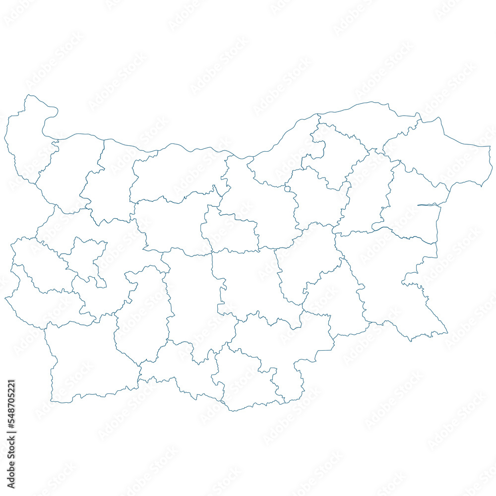 Obraz premium Bulgaria outline map