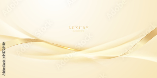 luxury golden abstract background vector illustration © HNKz