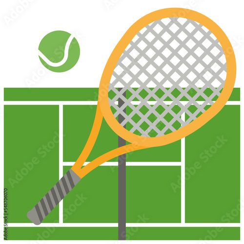 tennis courts flat icon