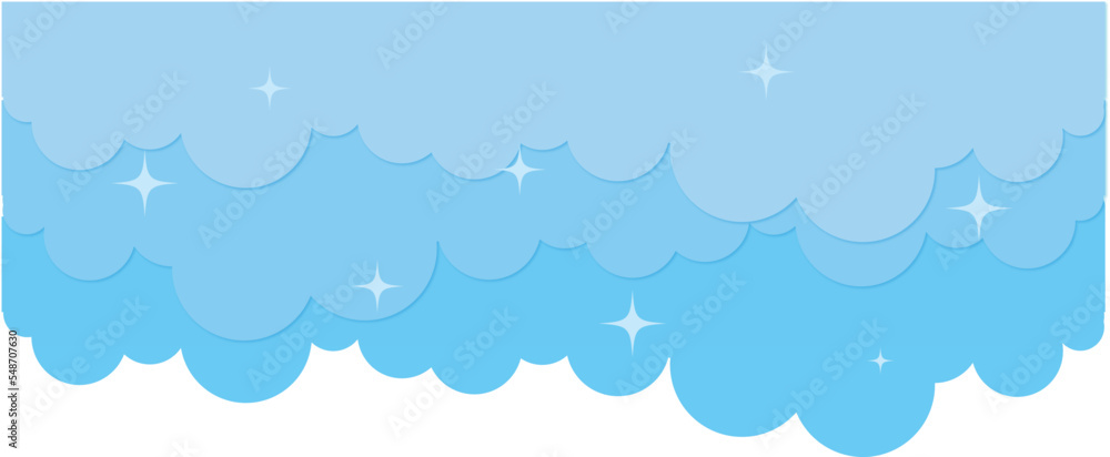 Background with clouds, morning sky in stars Background with clouds, morning sky in stars