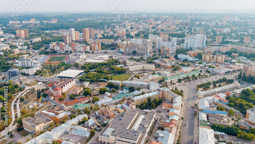 Ryazan  Russia. General panorama of the city. Historic District - Old Town  Aerial View