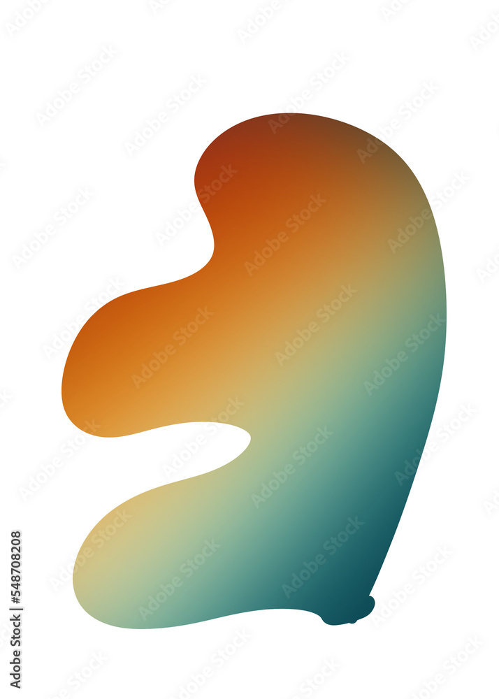 Fototapeta premium Abstracts Shape Gradient Retro Transparent 