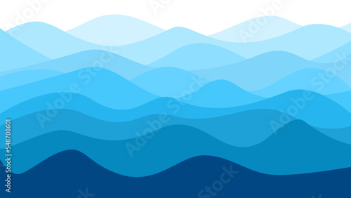 patterns blue sea. ocean wave banner template background vector