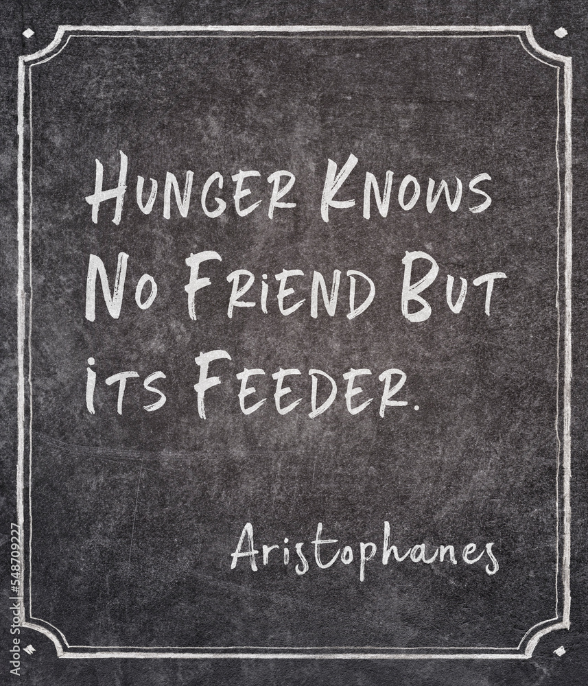 Fototapeta premium knows no friend Aristophanes