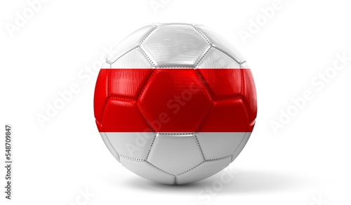 Belarus - national flag on soccer ball - 3D illustration