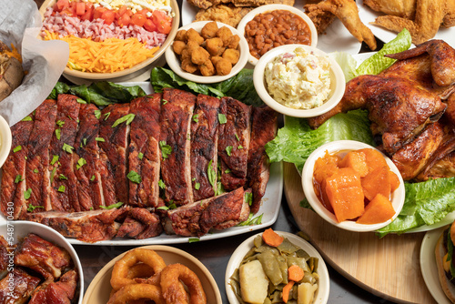 Holiday Dinner, BBQ, Buffet, soul food, 