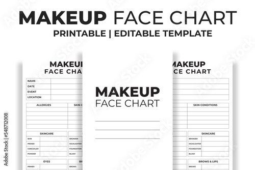 Makeup Face Chart