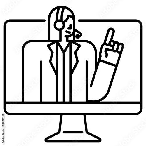 online support line icon