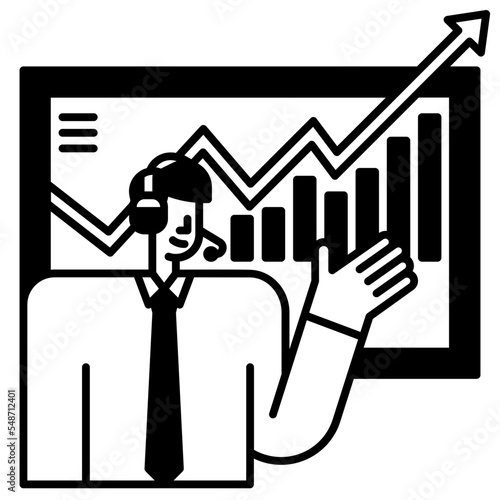 broker solid icon