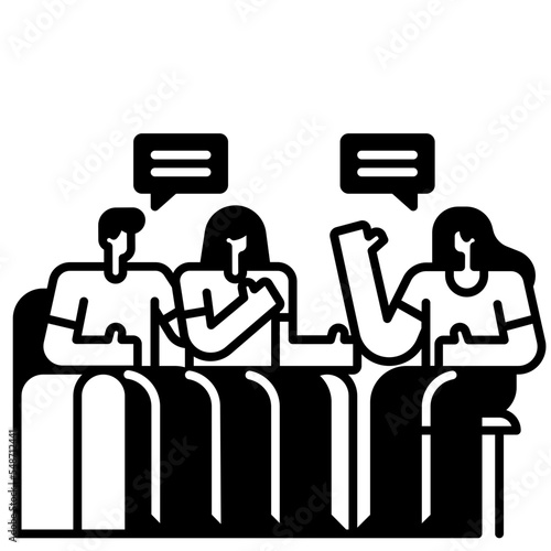 family therapy solid icon