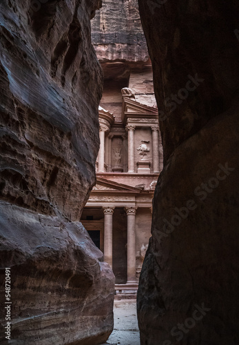 The Treasury at Petra, Jordan. unesco world heritage site photo