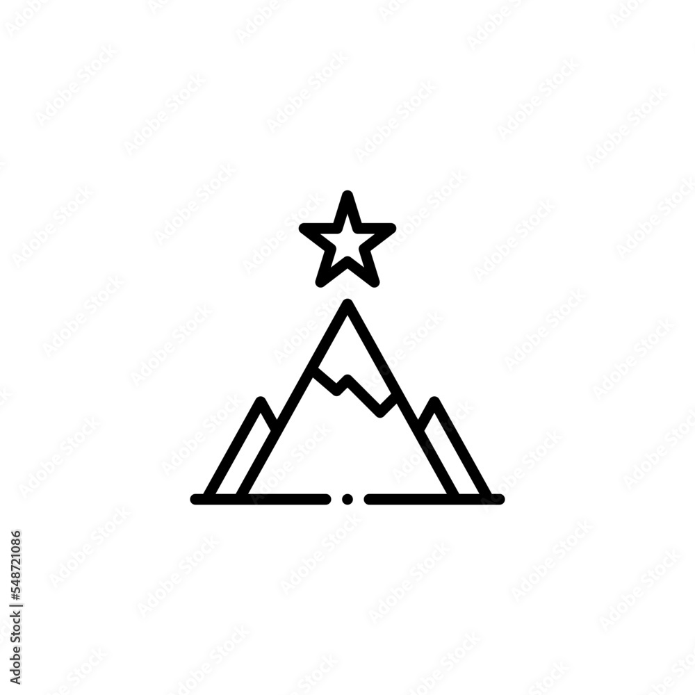goals mountain icon goals mountain icon