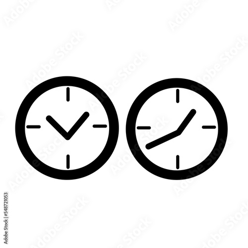Clock vector icon