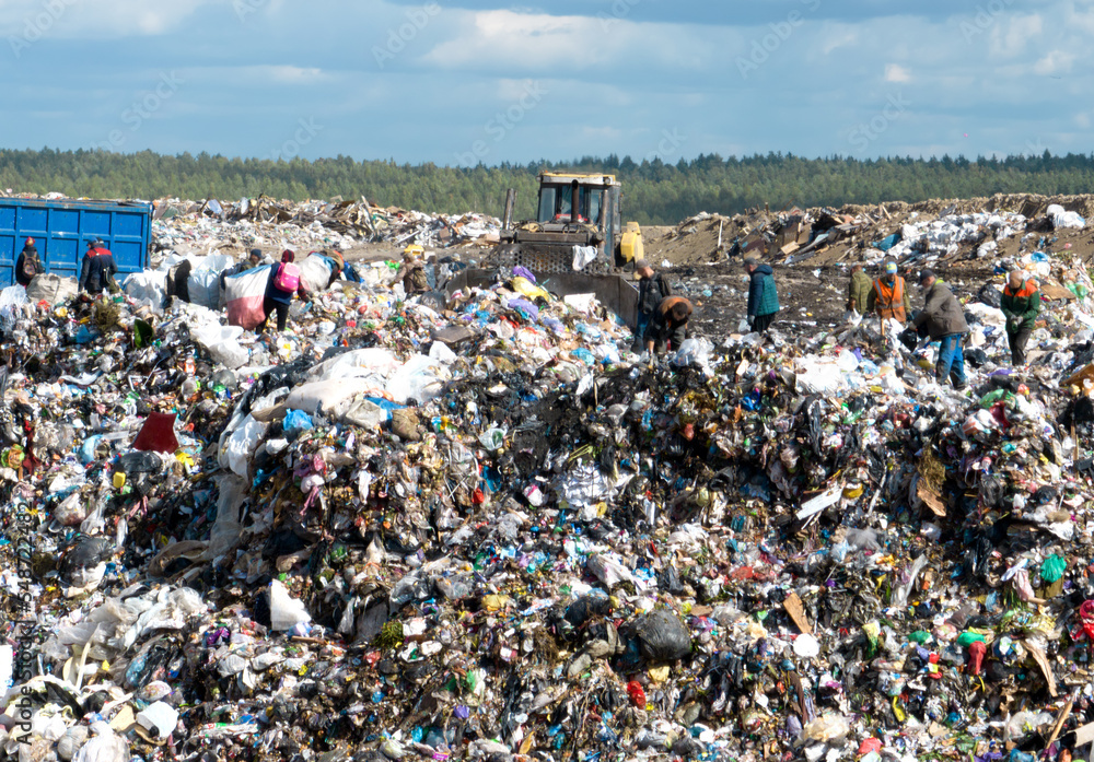 Solid waste disposal and landfill gas collection. Landfill with solid