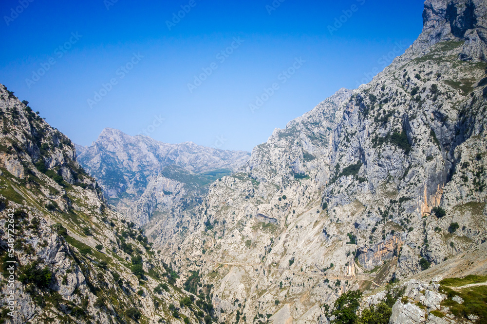 Cares trail - ruta del Cares - in Picos de Europa, Asturias, Spain