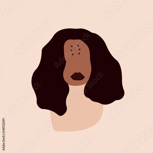 Femme noire ethnique