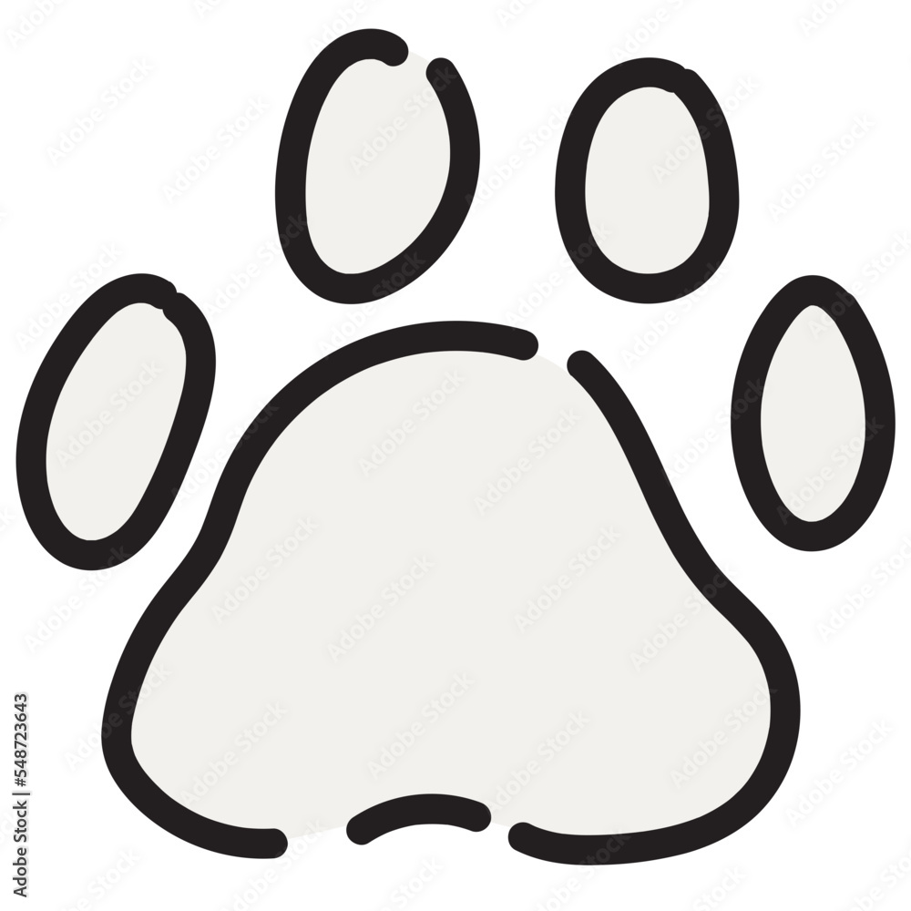 Paw print vector illustration Paw print vector illustration