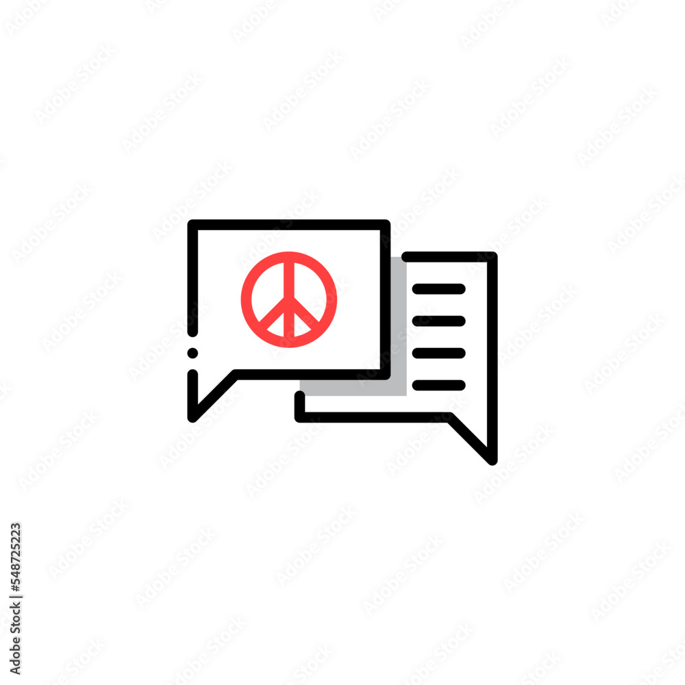 peace discussion icon peace discussion icon