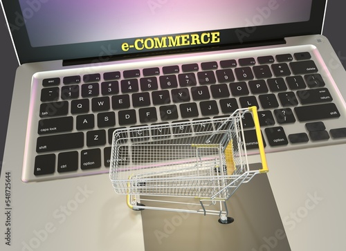e-commerce and market cart, e-commerce image