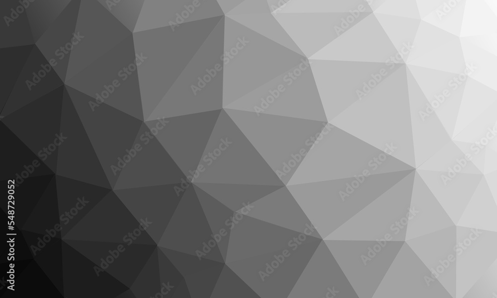 abstract black gray white geometric triangle gradient background illustration