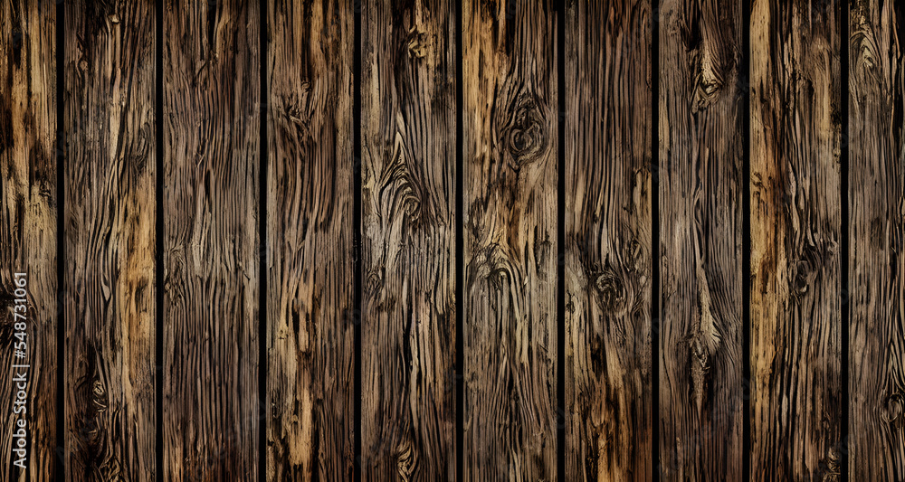 Naklejka premium Digital Illustration Grunge Wood Pattern Background