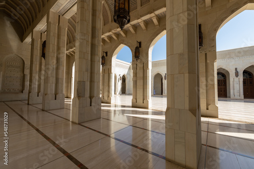 Sultan Qaboos Grand Mosque, Muscat, Oman. Arabian Peninsula.  © Curioso.Photography